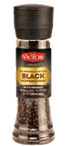 Don Victor Black Peppercorns Jar with Grinder - 5.82oz