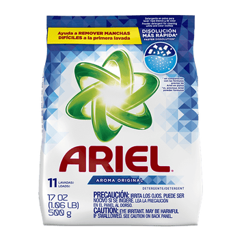 Ariel Laundry Detergent Powder Original 11 LD  500gm