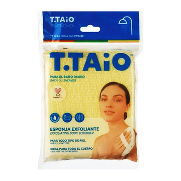 T.TAIO Exfoliating Bath and Shower Body Scrubber 1ct