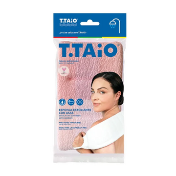 T.TAIO Bath and Shower Back Scrubber w/ handles 1ct