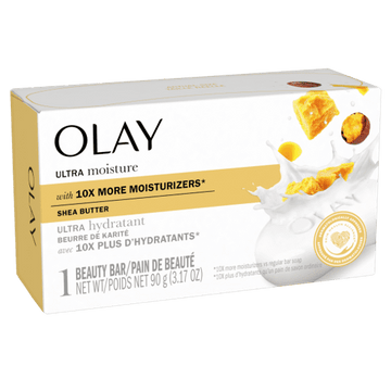 Olay Ultra Moisture Shea Butter Beauty Bar  1 Bar 90G