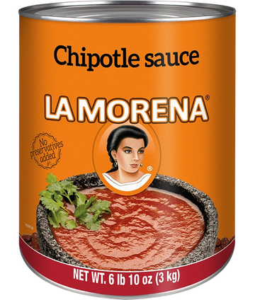 La Morena Chipotle Sauce #10 - 105 oz