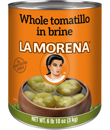 La Morena Tomatillo in brine #10 - 105 oz