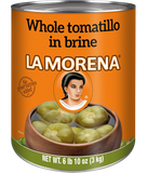 La Morena Tomatillo in brine #10 - 105 oz