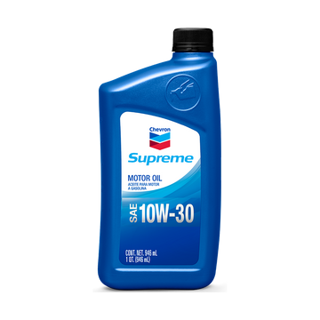 Chevron Supreme Motor Oil 10W-30 - 1 qt