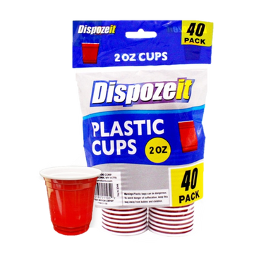 Dispozet Plastic Cup 2oz 40ct