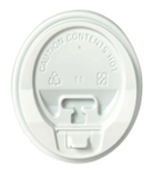 Three Leaf  Lockable Sipper Lids White - 50ct