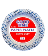 Good Time Heavy Duty  Paper Plate 25ct 6.8"