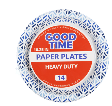 Good Time Heavy Duty  Paper Plate 14ct 10.25"