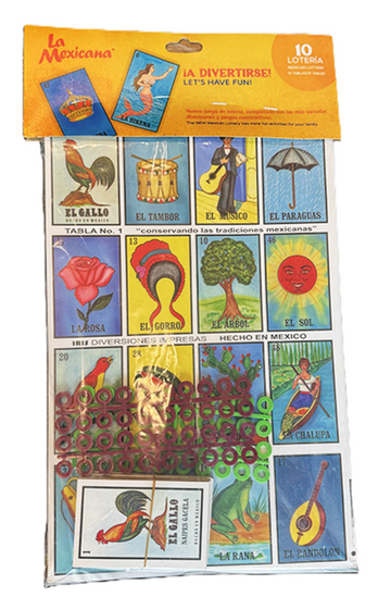 La Mexicana Loteria in a Bag Small 10 ct