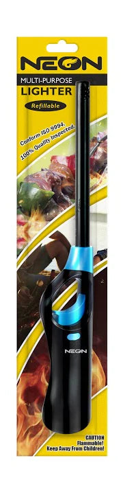 Wholesale Neon Windproof Lighter - Refillable, Multipurpose. Mexmax INC.