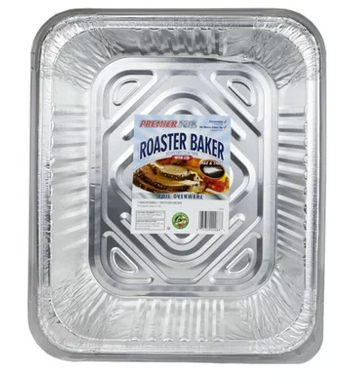 Durable Aluminum Roaster Pan with Lid - med