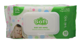 Simply Soft Baby Wipes Green (Imported) - 80ct