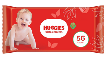Huggies Baby Wipes Ultra Comfort w/Aloe (Imported) 56ct