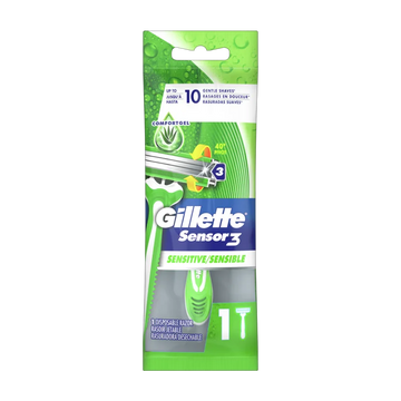 Gillette Sensor3 Sensitive Mens Disposable Razor 1 ct