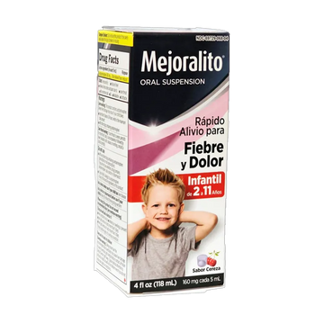 Mejoralito Children Fever Oral Suspension 4 oz