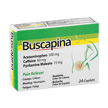 Buscapina Pain Reliever Caplets 24 ct