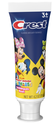 Crest Kids Disney Mickey Bubblegum Toothpaste Ages+3 4.2 oz