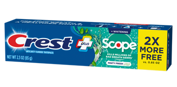 Crest Whitening Plus Scope Toothpaste Minty Fresh 2.3 oz
