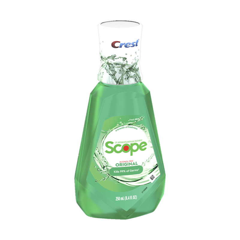 Scope Pops Rinse Crest Scope Mouthwash Rinse Wintergreen - 250 mL