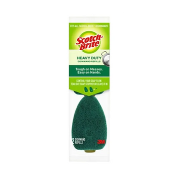 Scotch-Brite Heavy Duty Dishwand Green Yellow Refill 2 pk