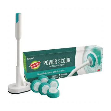 Scotch-Brite Power Scour Toilet Cleaner ( 1 Wand, 5 Tablets) Set