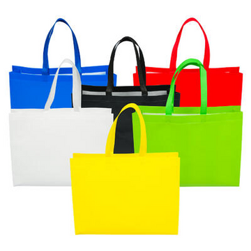 Reusable Tote Bag Asst. Colors - 12.5" x 4.5" x 17"