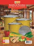 Imusa Aluminum Stock Pot (3.5,5.5 qrt) & Steamer (8,12 qrt) - 4 Pot Set