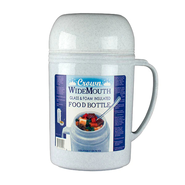 Wholesale Food Carrier Thermos Glass White. Keep meals warm. Modern Mexican convenience.