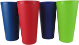 Plastic Drinking Cup Asst. Colors  20 oz - Case - 12 Units