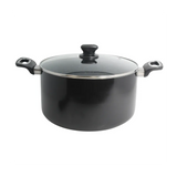 Imusa Dutch Oven Ceramic Black Speckled w/ Glass Lid 3.0mm 10 qrt