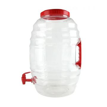 Champs Plastic Jar Vitrolero w/ Red Spout and Side Handle 5 gal