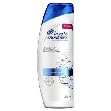 H&S 2 En 1 Suave y Limpieza Renovadora Renewing Shampoo (Imported) 375 mL