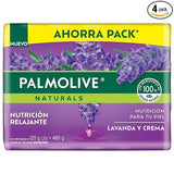 Jabón en barra Palmolive Crema Lavanda (Importado) 120 gr