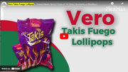 Vero Takis Fuego Lollipops - Sweet Meets Spicy | Case of 16 Units | Available at MexMax! 