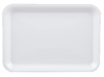 White Foam Tray (8.4" x 5.9" x 1.25")  #2