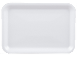 White Foam Tray (8.4" x 5.9" x 1.25")  #2 - Case - 500 Units