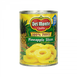 Del Monte Sliced Pineapple in Juice 20 oz - Case - 12 Units