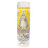 Virgen Caridad del Cobre White Candle tall - Case - 12 Units