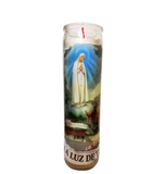 Vel Mex Nuestra Sra De Fatima White Candle - Case - 12 Units