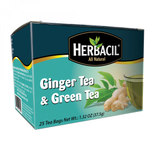 Herbacil Ginger & Green Tea 25 ct