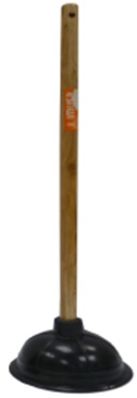 Imusa Plunger Heavy Duty w/ Wood Handle 21"